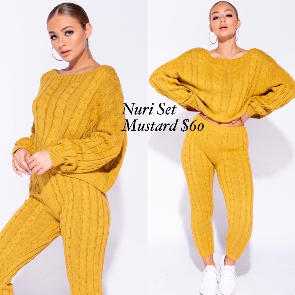 Mustard two piece set